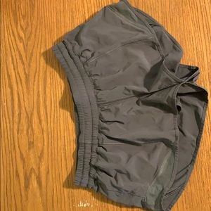 Grey lululemon hotty hot shorts size 10
